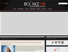 Tablet Screenshot of bouncesin.com